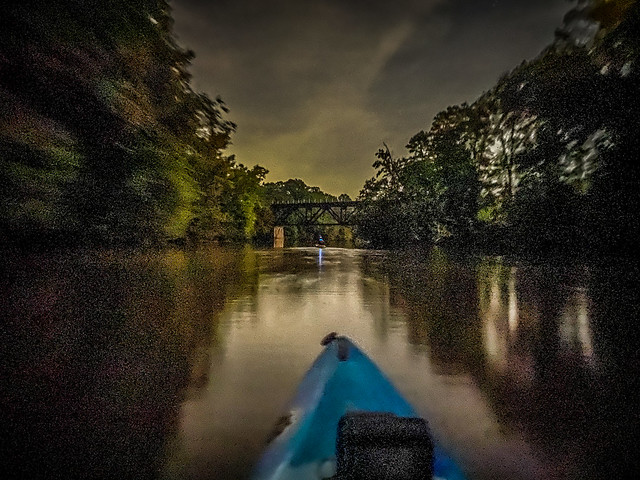 Full Moon Paddle on the Saluda River