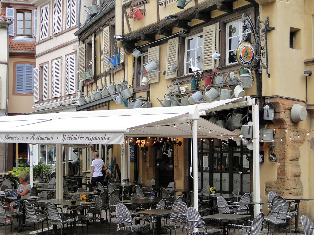 Pub with watering cans, Colmar