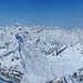 Dent Blanche, Mont-Blanc and Grand Combin from the summit of Bishorn