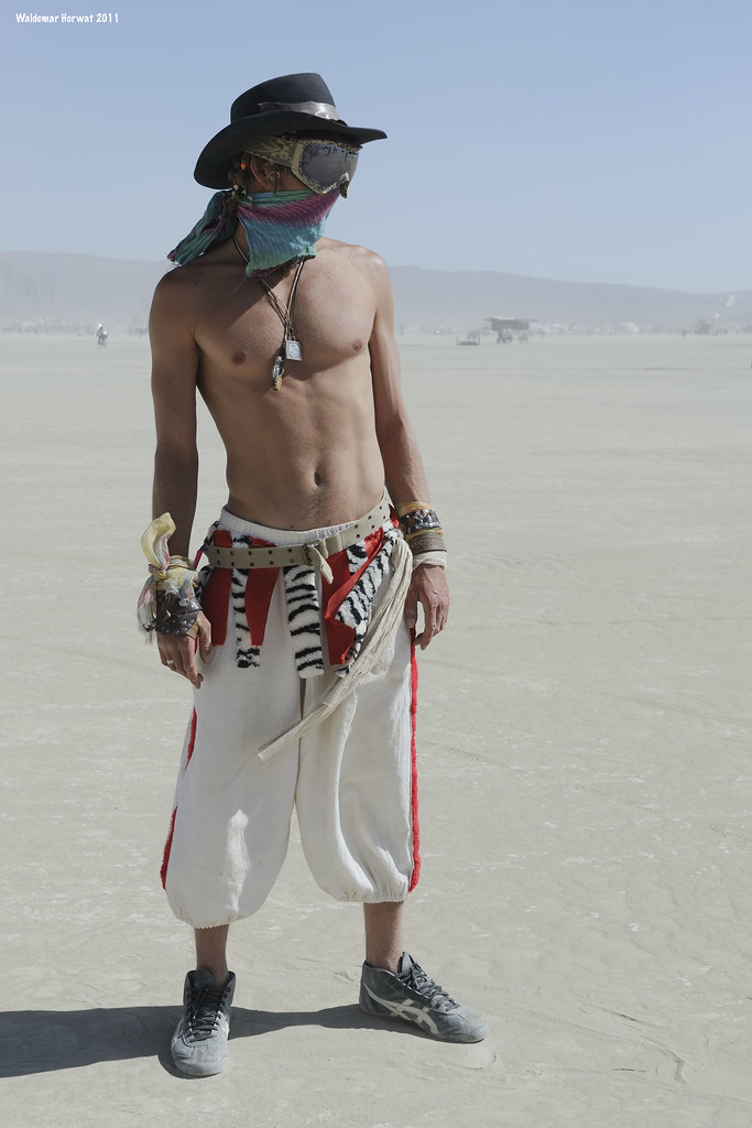 Man on the Playa | Burning Man 2011 [119694] | naturalturn | Flickr