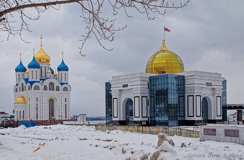 russia sakhalin church cathedral orchodox winter yuzhnosakhalinsk architecture dxo russian flag museum
