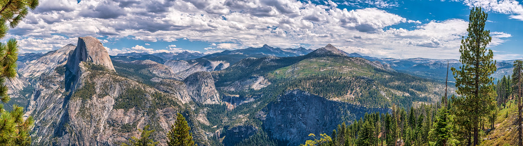 Glacier Point Panorama with Half Dome, Yosemite National Park (50-shot HDR)
