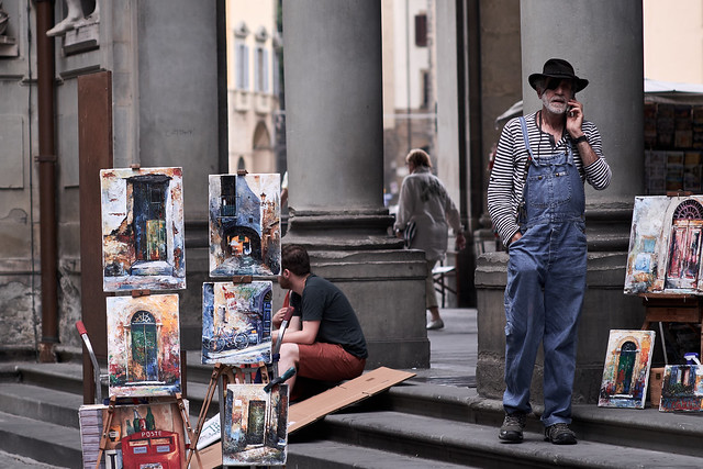 Painter in Florence, Italy