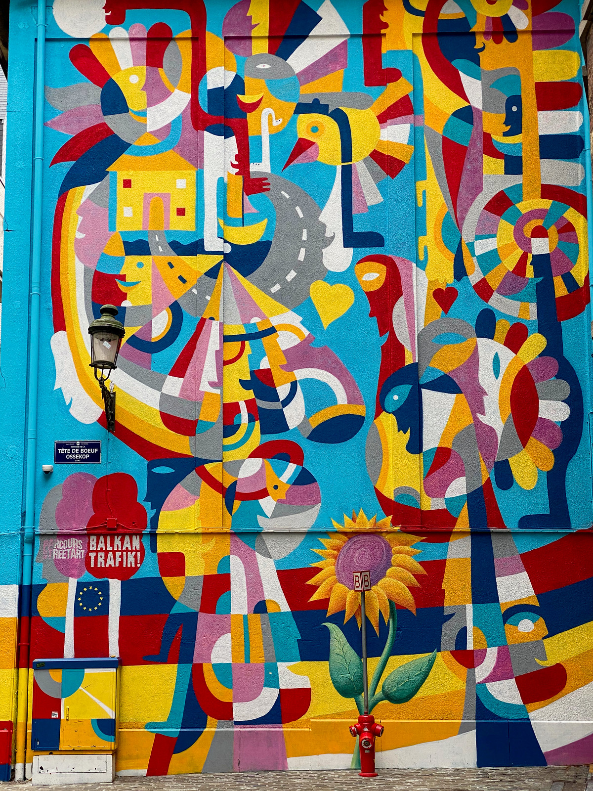 Balkan Trafic Festival mural by Rikardo Druskic