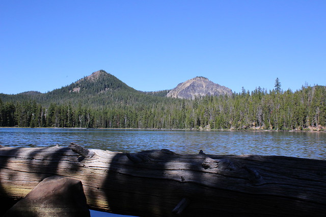 My view of Fawn Lake, Peak 6892, and Lakeview Mountain