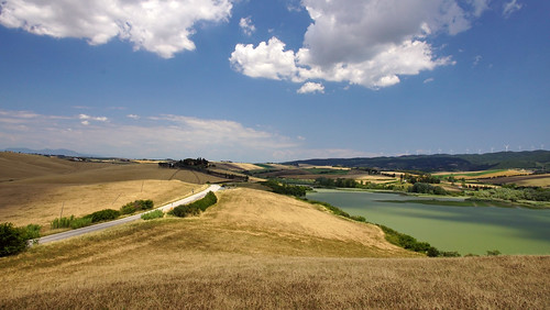 landscape panorama clouds sky lake countryside hills sonyalpha68 ilca68 road nature fields