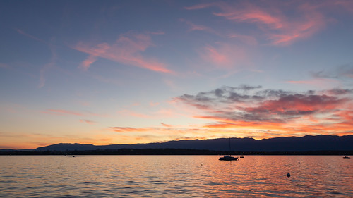 lac léman geneva genève sunset coucherdesoleil jura summer été paysage landscape lake cologny
