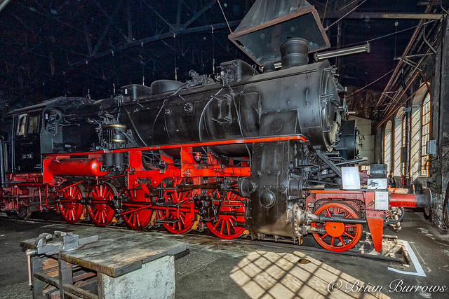Prussian 2-10-0 58261 at Eisenbahnmuseum-Chemnitz-Hilbersdorf
