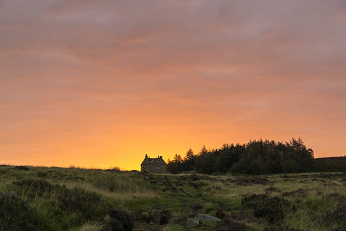 Sunrise by l4ts, Sunrise behind White Edge Lodge.landscape derbyshire peakdistrict darkpeak whiteedgemoor whiteedgelo