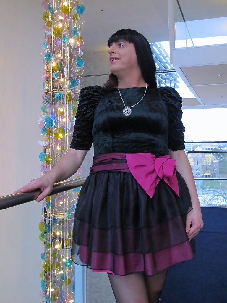 Brilliant dress | This party dress has a plain black velvet … | Flickr
