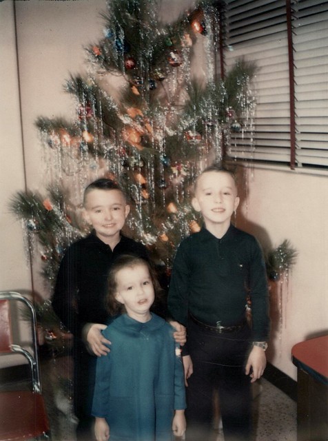John, Janet, Jim at Christmas