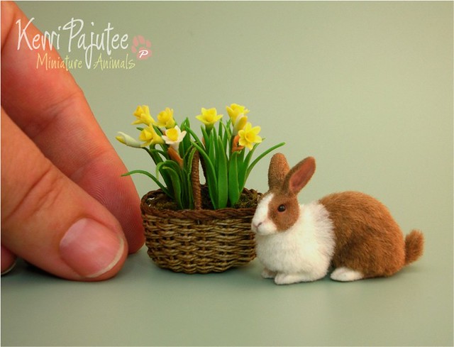 Miniature Animal Sculpture Dutch Rabbit