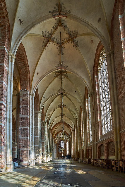 The vaults of a church