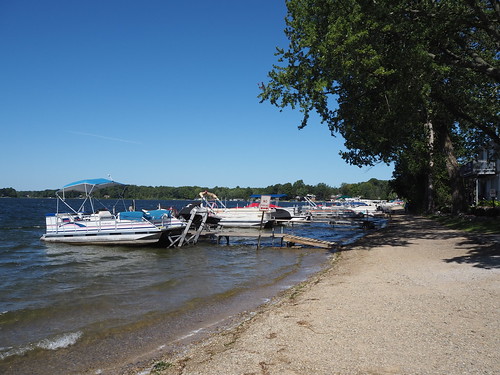 Boats in Hudson Lake, Indiana