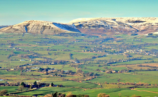 Towards the Bowland Fells over Ribble Valley