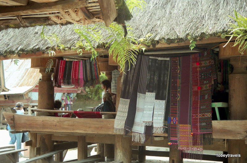 Huta Bolon Simanindo Museum, Batak Ulos ,Handwoven Textiles Samosir, Lake Toba, North Sumatra Sept 1998 (1).jpg