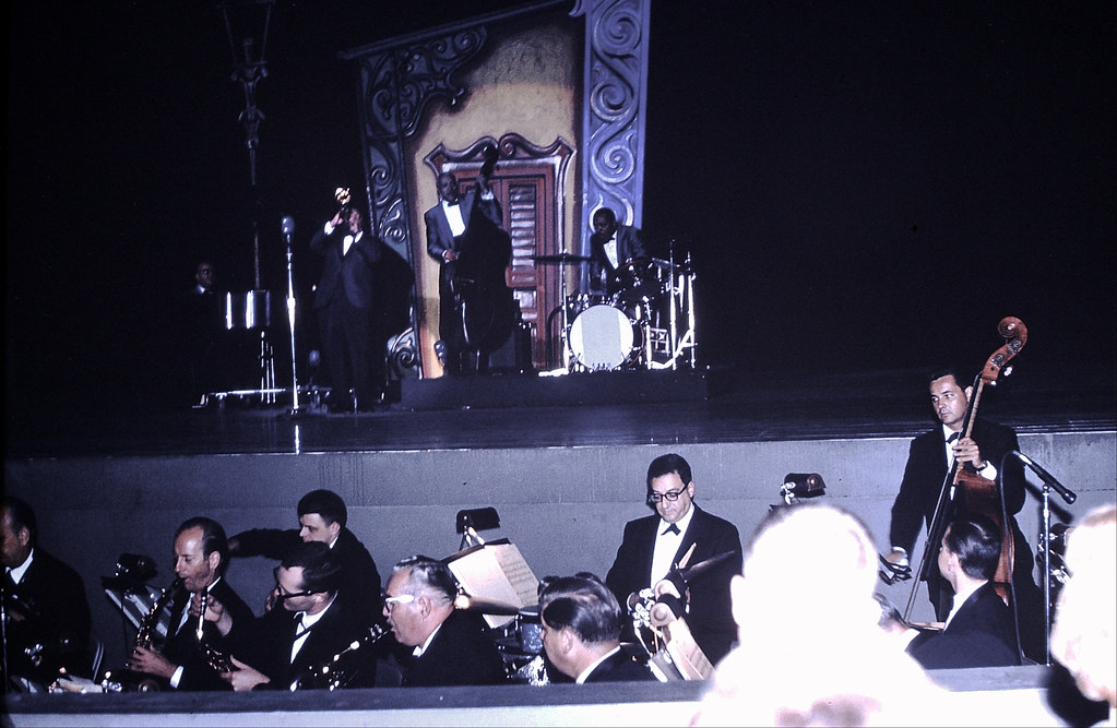 Found Photo - Jazz Combo on Stage & Orchestra in Pit