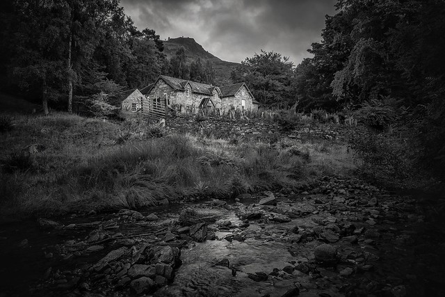 House next to the falls of Allt Mor