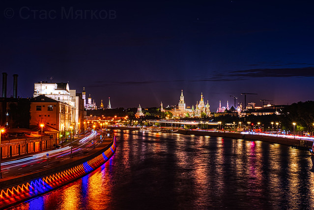 View from bridge to The Kremlin