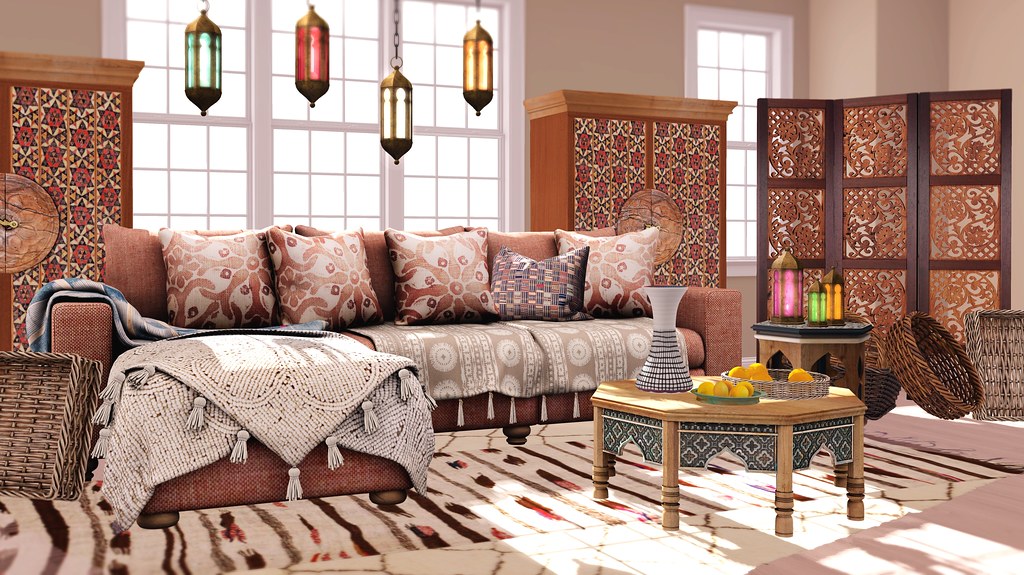 Aziza Moroccan Living Room