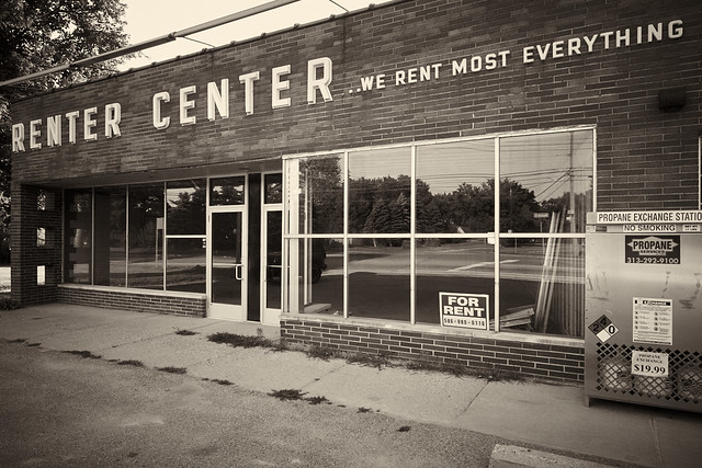 Irony: We rent most everything ... including the building.