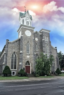 Ogdensburg - New York -  First Presbyterian Church of Ogdensburg- Historic Building