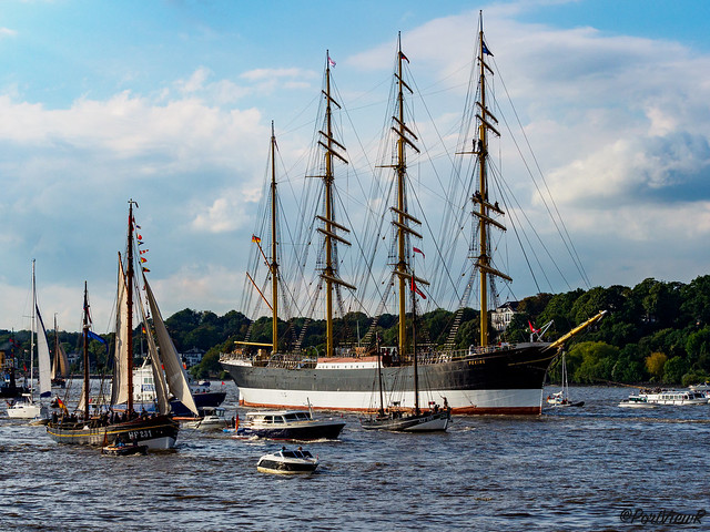 Return of sailing vessel Peking - Hamburg, Germany