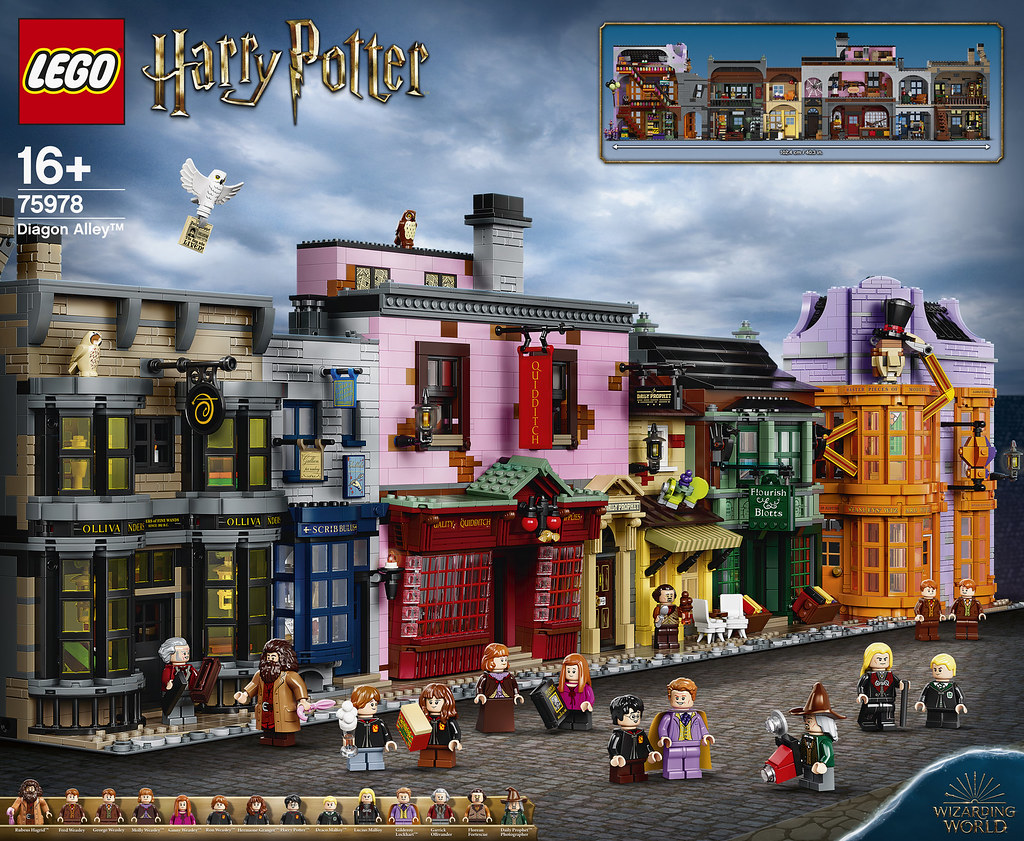 Harry Potter Ollivanders The Leaky Cauldron Trunk Brown Tri-Fold Purse