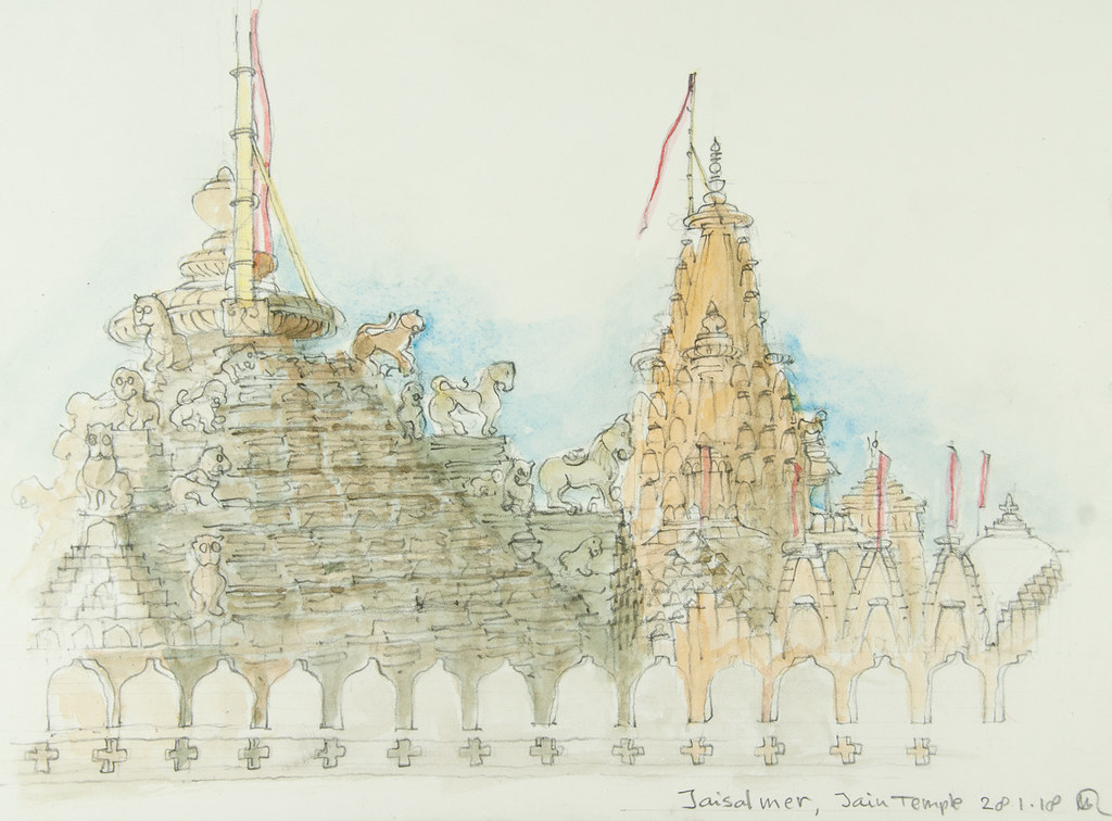 Dilwara Jain Temples, Sirohi, Rajasthan, India | Drawing | Faculty of  Architecture | 1984 | CEPT Archives