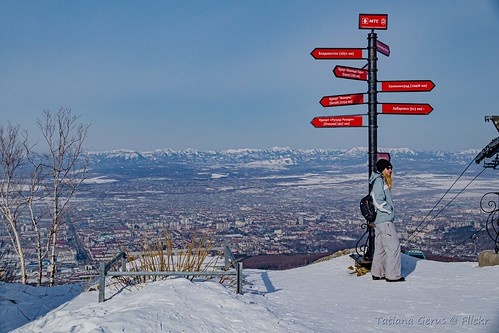 russia sakhalin skiing winter snow view yuzhnosakhalinsk