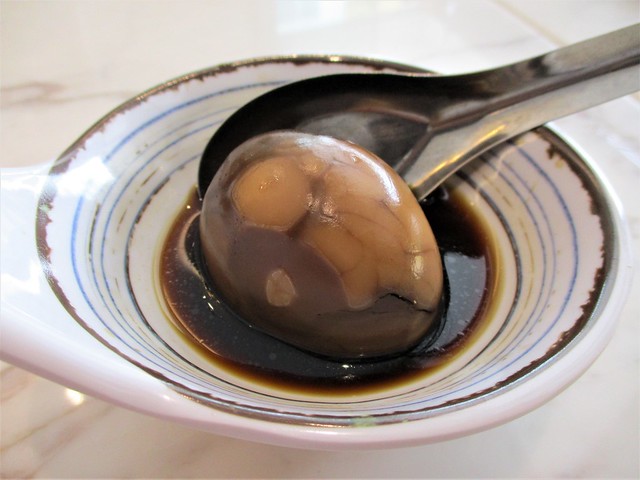 Nam Heong Ipoh Sibu marble tea egg, peeled