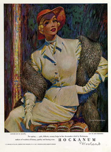Hockanum Woolens 1952, suit designed by y Branell | Jessica | Flickr