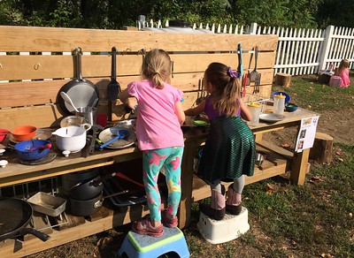 cooking in the mud kitchen