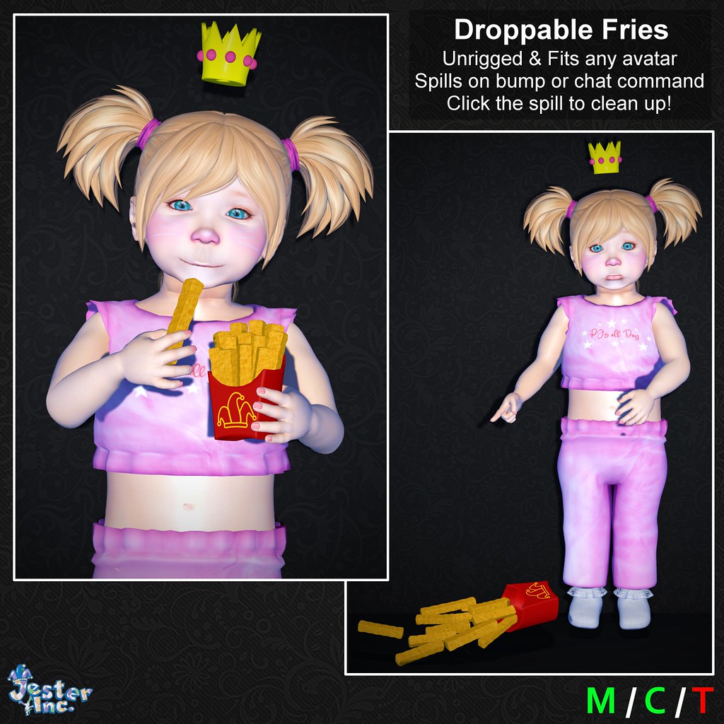 Presenting the new Droppable Fries from Jester Inc.