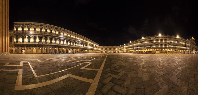 5am in Piazza San Marco (St Mark's Square), Venice, Italy