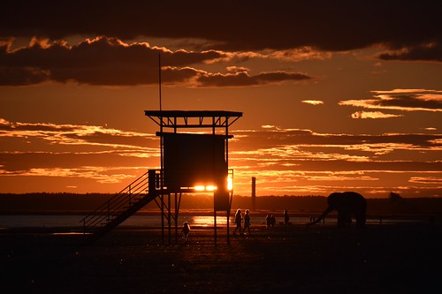 sunset by veebruar, Pärnu beach.
