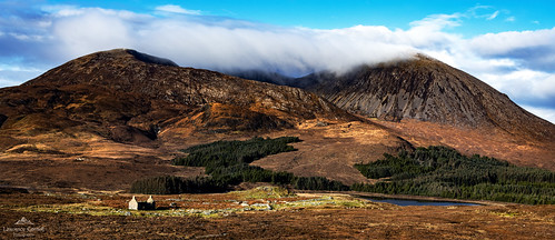 landscape scenery scotland skye scenic isleofskye redcuillin lochcillchriosd broadford nature ruinedbuilding outdoors travel adventure nikond850 countryside clouds mountains