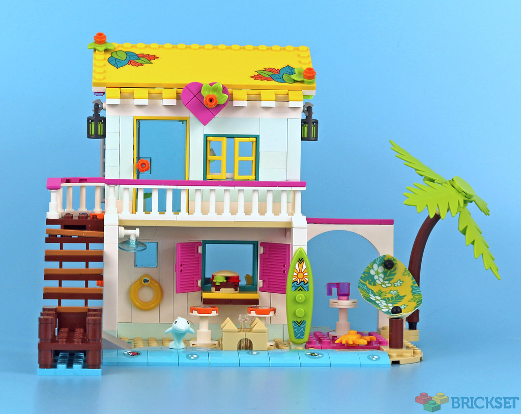 New 2020 444 Pieces LEGO Friends Beach House 41428 Building Kit; Sparks Hours of Summer Adventure Play 