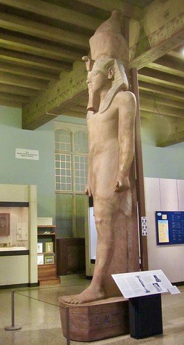 Collosal Statue of Egyptian Pharaoh Tutankhamun, Oriental Institute Museum