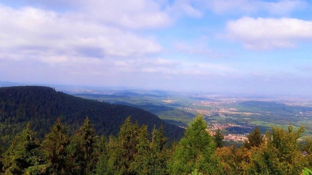 La plaine d'Alsace vue à partir du Mont Sainte-Odile