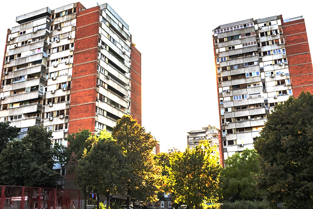 Blok 70 apartment buildings on 9-11-20--Belgrade