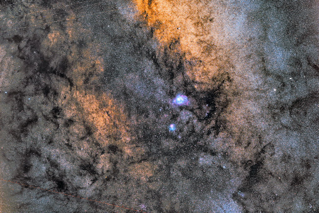 M8, M20, and Centre of Sagittarius