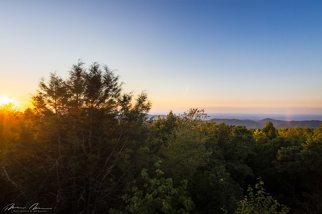 Sunset from Rich Mountain Fire Tower