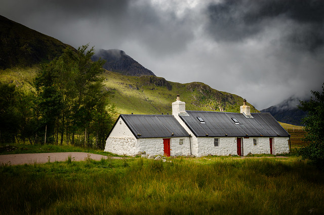 Rock Cottage . The Scottish Highlands.