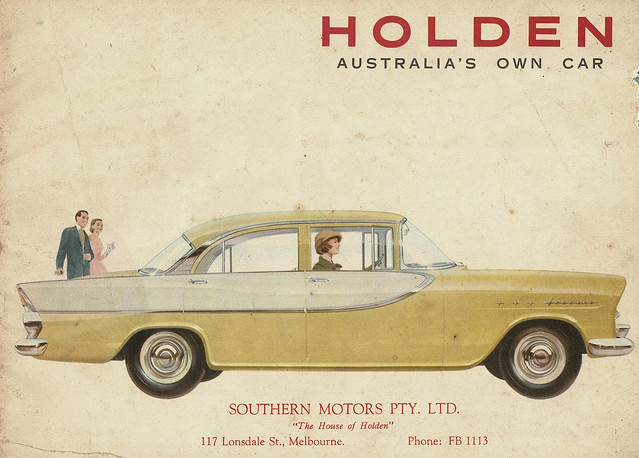 1960 FB Holden Standard & Special Sedan & Wagon Aussie Brochure Melbourne Page 1