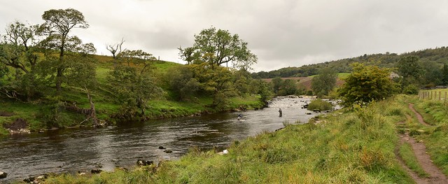 The River Wharfe upstream from Grassington Bridge, Yorkshire Dales