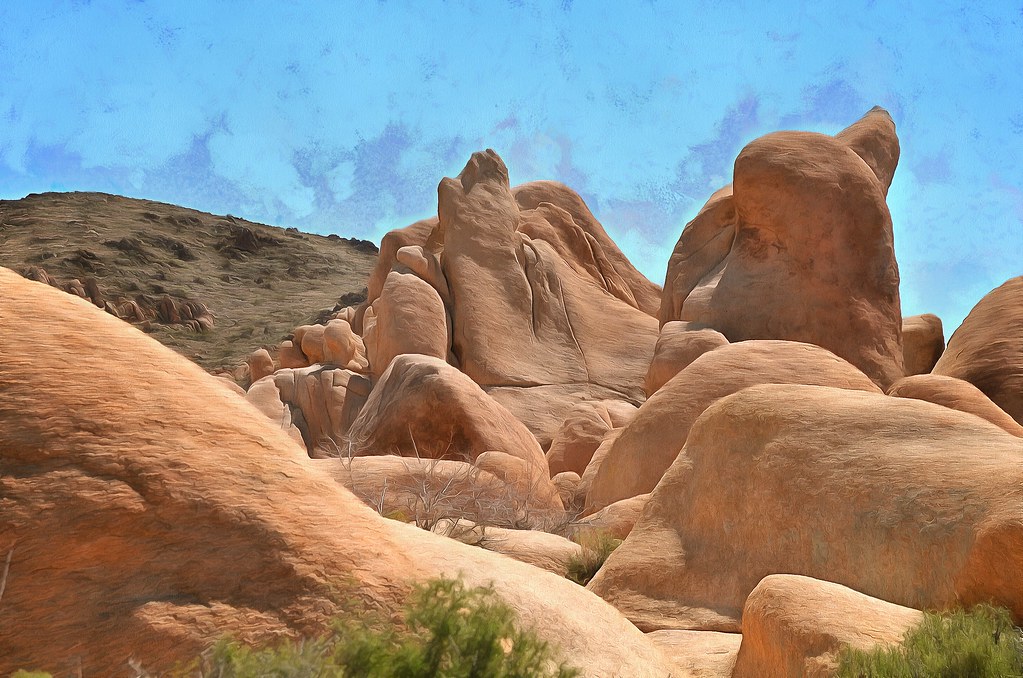 Rock formation in Joshua Tree National Park