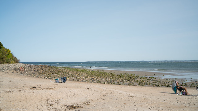 A quiet beach at the point of Plum Island.