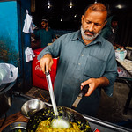 Man Cooking Lunch at Gogi Dhabo Restaurant, Daska Pakistan