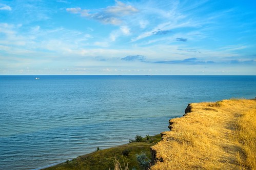 sea seascape cliff landscape summer azov sky blue seashore d3200 море азовскоеморе азов пейзаж берег небо
